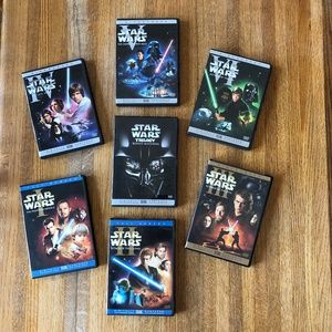 Star Wars DVDs (episodes 1 - 6), 10 disks total including bonus materi…
